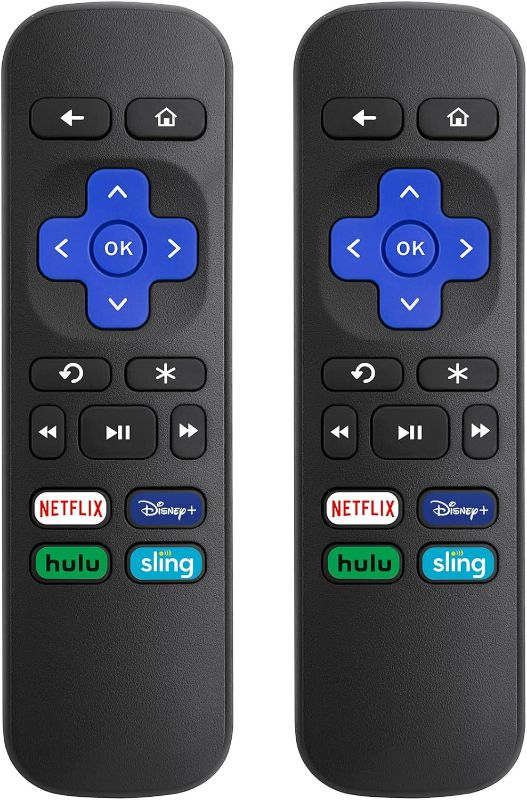 Photo 1 of (2 Pack) Replacement Remote Control for Roku Express, for Roku Premiere, for Roku Box, for Roku Player, for Roku 1 2 3 4 - NOT for Stick or TV