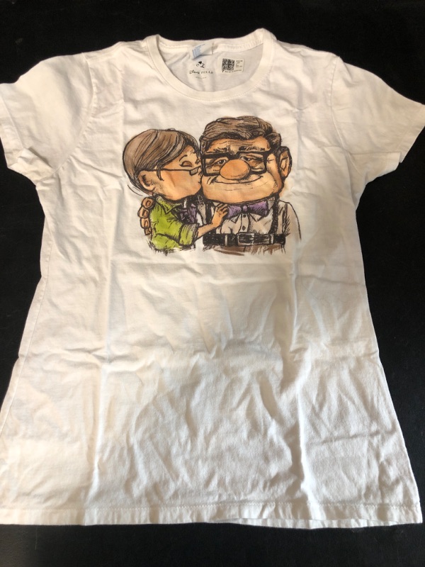 Photo 2 of Disney Pixar Up Carl & Ellie Colored Sketch T-Shirt ****SIZE S****