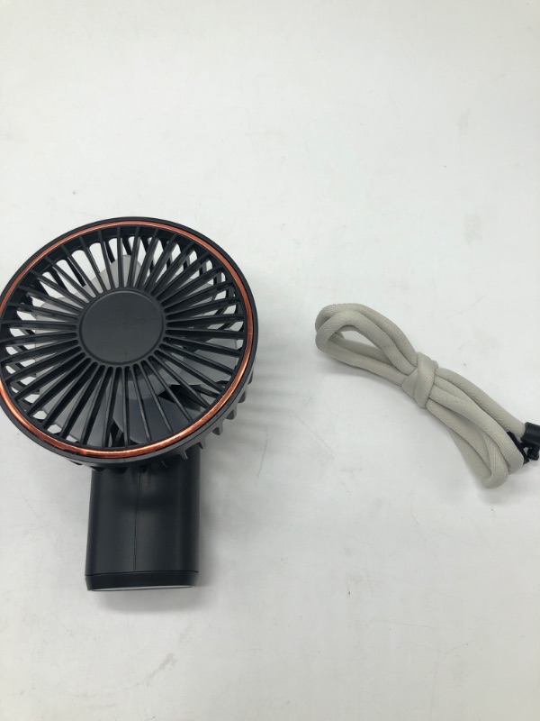 Photo 2 of Portable Handheld Fan, Portable Fan Rechargeable***BLACK***