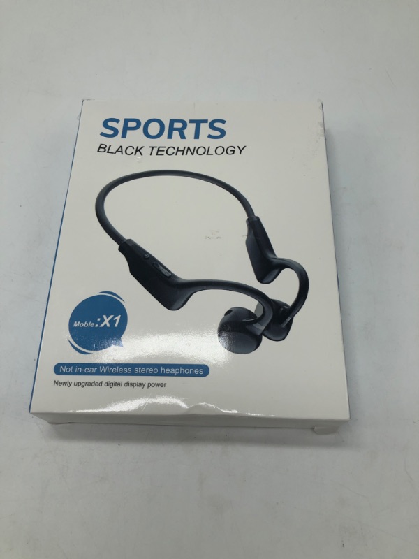 Photo 3 of Bone Conduction Headphones, Sports Headphones Wireless Bluetooth 5.3 with Mic***BLACK***