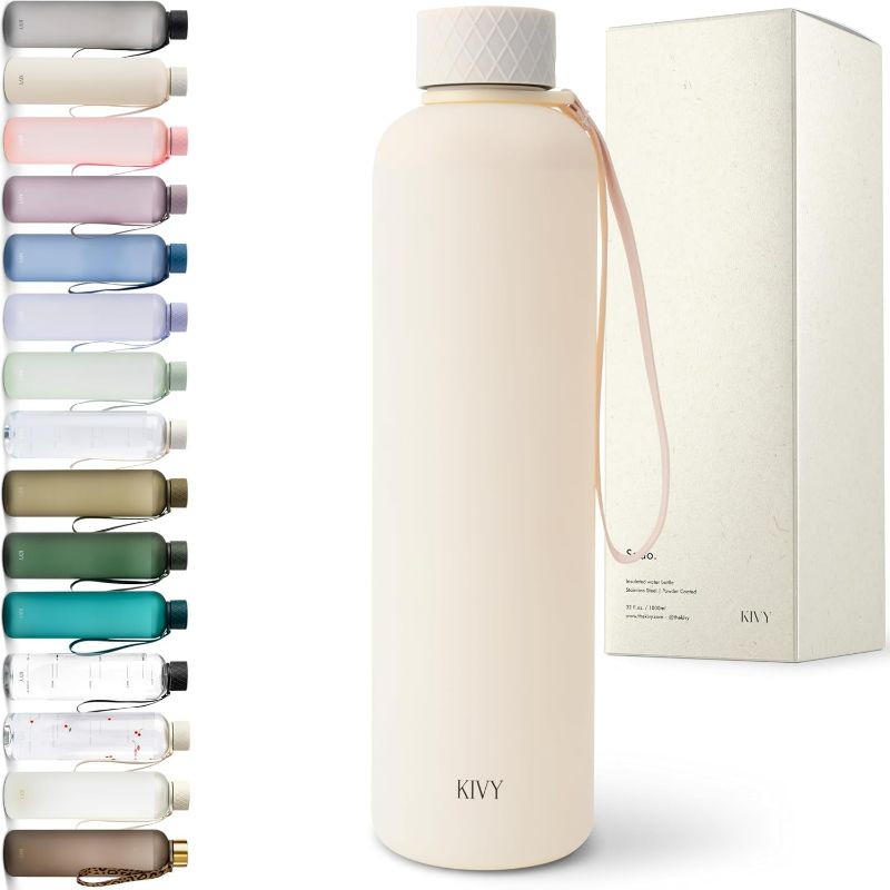 Photo 1 of KIVY Slim Water Bottle 32oz ***COLOR CREAM WHITE***