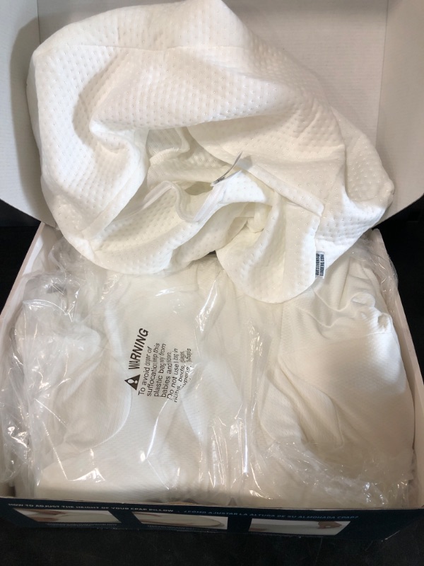 Photo 2 of Lunderg CPAP Pillow for Side Sleepers - Includes 2 Pillowcases - Adjustable Memory Foam Pillow for Sleeping on Your Side, Back & Stomach - Reduce Air Leaks & Mask Pressure for a Better Sleep