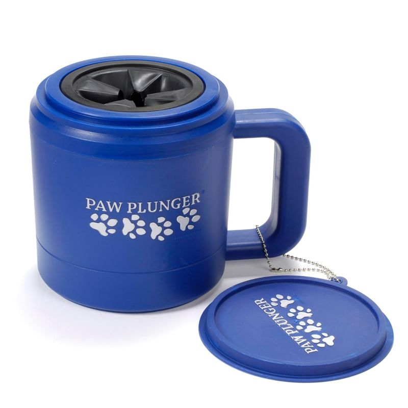 Photo 1 of Dog Paw Cleaner - Dog and Puppy Essentials - Portable Dirty Paw Washer - Ideal for Medium Dogs - Blue