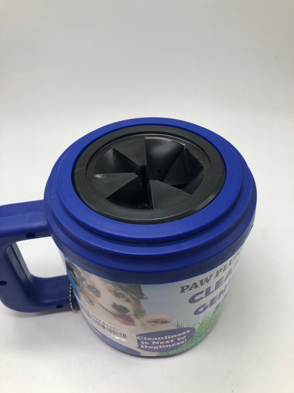 Photo 1 of Dog Paw Cleaner - Dog and Puppy Essentials - Portable Dirty Paw Washer - Ideal for Medium Dogs - Blue