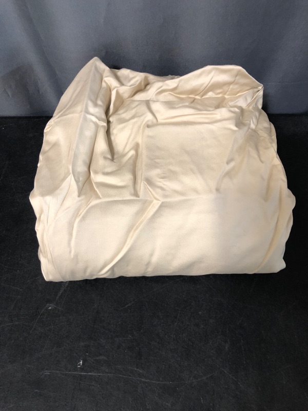 Photo 2 of Fitted Sheet Queen Size for Hot Sleeper,100% Rayon Derived from Bamboo_,16" Deep Pocket,2.5cm Wider Strong Elastic Easy Fit,Breathable Silky Smooth Soft,60"x 80", Natural,No Pillowcase