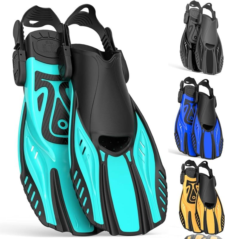 Photo 1 of Snorkel Fins Diving Fins Adjustable Buckles Open Heel Swim Flippers