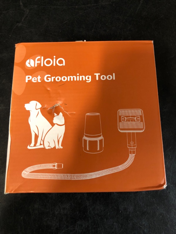 Photo 3 of Afloia Innovative Pet Grooming Kit: Dog Brush Vacuum Attachment, Cat Brush with 1-1.5" Hoses Diameter Universal Adapter