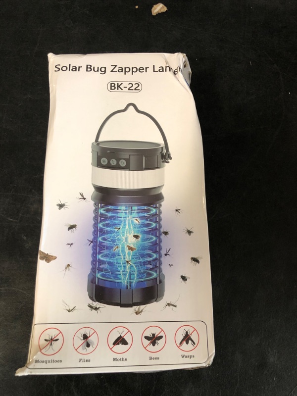 Photo 3 of Bug Zapper Outdoor, Solar Powered Mosquito Zapper Outdoor, Rechargeable & Electric & Waterproof Mosquito Killer 