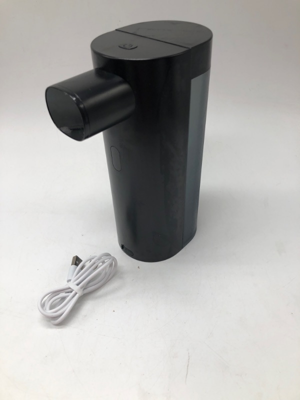 Photo 2 of Soap Dispenser, Touchless Soap Dispenser, 3 Levels Adjustable Touchless Soap Dispenser Bathroom, 10.1OZ/300ml Automatic Soap Dispenser Touchless, USB Rechargeable Black