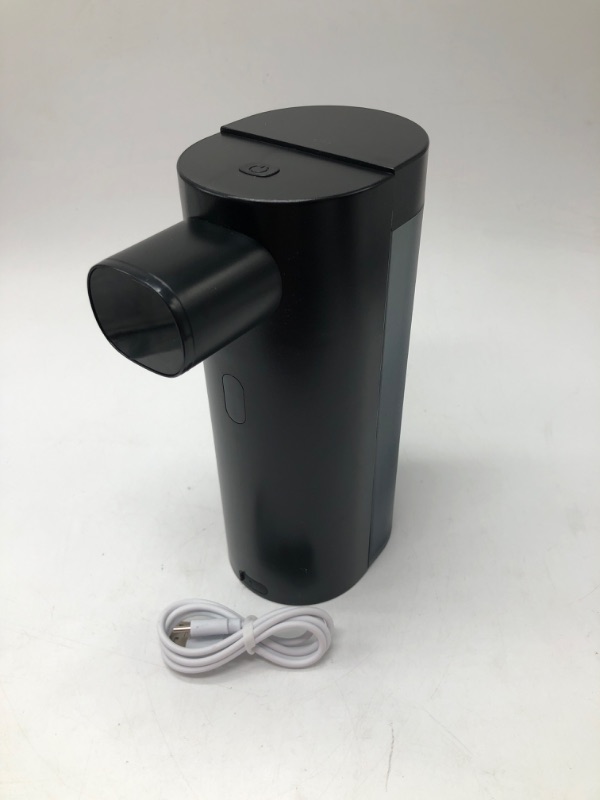 Photo 2 of Automatic Soap Dispenser, Foaming Soap Dispenser USB Rechargeable Touchless Hand Soap Dispenser with 3 Adjustable Soap Volume for Kitchen Bathroom 300ml?Black?