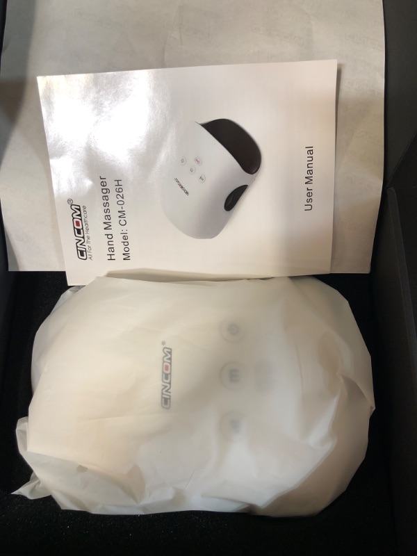 Photo 2 of CINCOM Hand Massager - Cordless Hand Massager with Heat and Compression for Arthritis and Carpal Tunnel(FSA or HSA Eligible) (White)