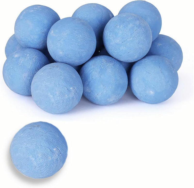 Photo 1 of Ceramic Fireballs Fireplace Balls,Fire Balls for Fire Pits Propane and Gas Fire Pits and Fireplace Accessory,Ceramic Fire Stones for Camping Accessories,Blue. (3in 15Pack)