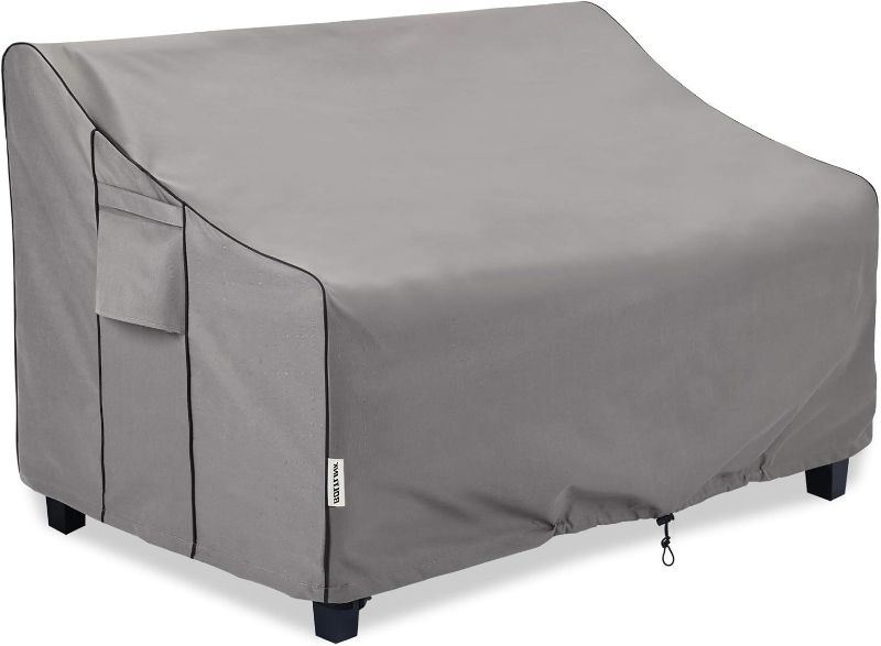 Photo 1 of Outdoor Patio Furniture Covers Waterproof ,Durable 3-Seater Sofa Cover Fits up to 79W x 38D x 35H inches (GREY)