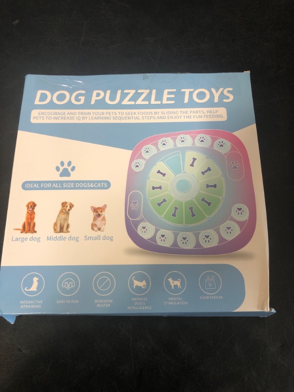 Photo 3 of Dog Puzzle Toys,Interactive Treat Puzzle Dog Toy for IQ Training & Mental Stimulating