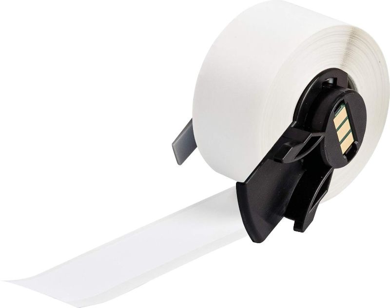 Photo 1 of Brady Multi-Purpose Vinyl Label Tape for M610, M611, M710, BMP61, and BMP71 Printers - 1" x 50', White. M6C-1000-439