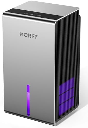 Photo 1 of Dehumidifier, MORFY Upgrade 52OZ Small Dehumidifier for Room Bedroom Bathroom RV with Auto Shut Off and 7 Colors Light