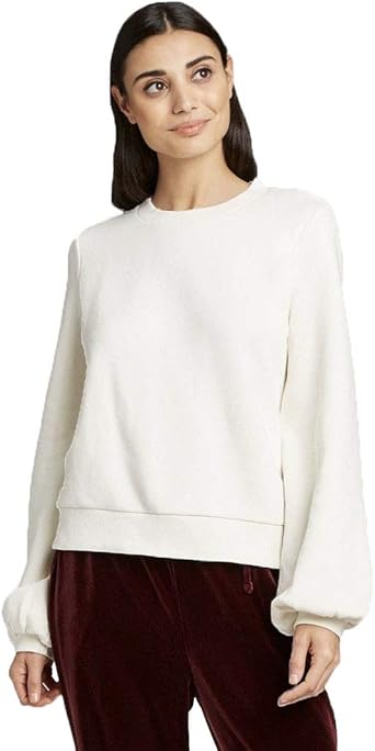 Photo 1 of ***SIZE S*** A New Day Women's Crewneck Pullover - (Cream)