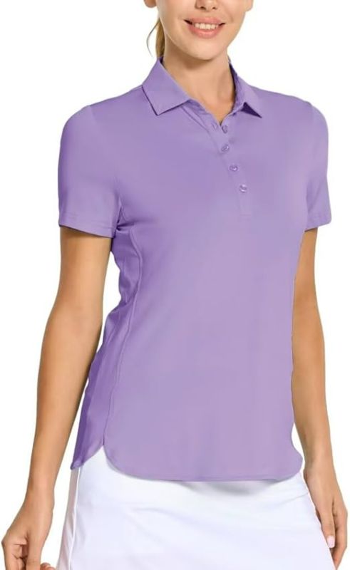 Photo 1 of ***SIZE S*** M MAELREG Womens Golf Shirt Short Sleeve 5 Buttons Quick Dry