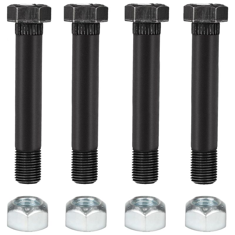 Photo 1 of 9/16" -18 X 3-1/2" Long with Nuts Trailer Leaf Spring Shackle Bolts 4-Pack 23011/23012