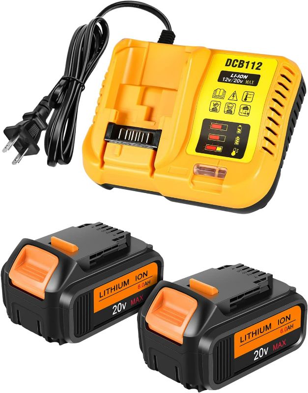 Photo 1 of DCB112 Battery Charger Replacement for Dewalt Compatible with 12V 20V Max Lithium BatteryDCB120 DCB127 DCB115 DCB118 DCB107 DCB105 DCB102