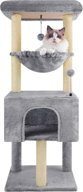 Photo 1 of Fashion Design 43.3" Cat Trees with Cat Houses,Grey