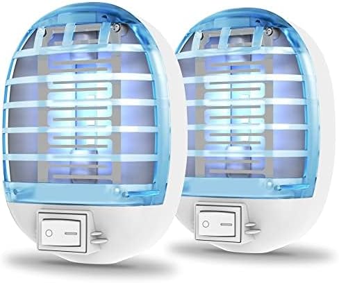 Photo 1 of Bug Zapper Indoor, Fly Trap for Indoors, Electronic Mosquitoes Killer Mosquito Zapper with Blue Lights for Living Room, Home, Kitchen, Bedroom, Baby Room, Office(2 Packs)