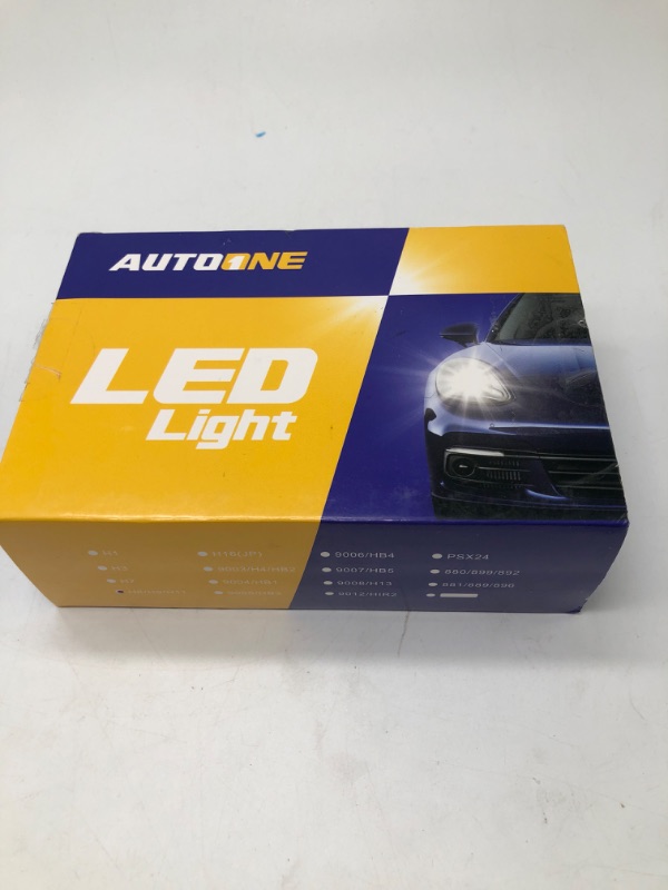 Photo 3 of AUTOONE H11/H8/H9 Led Bulbs, Plug and Play Fog Light Replacement, 500% Brighter, White 6000k, Canbus Ready Direct Fit