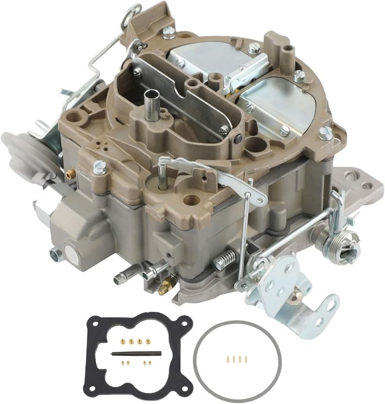 Photo 1 of 4 Barrel Carburetor for Rochester Quadrajet Carburetor for Chevy 350 327 396 400 402 427 454 V8 1966-1973 Engines Trucks/Cars, 1901R 4MV 750CFM Q-Jet 4 BBL Carb, Manual Divorced Choke