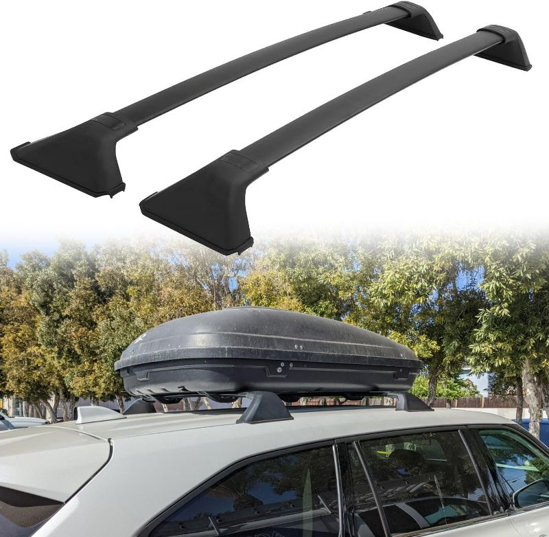 Photo 1 of Cross Bars Roof Racks fit for 2020 2021 2022 2023 2024 Toyota Highlander L & LEBaggage Luggage Crossbars (Without Factory Roof Rails)