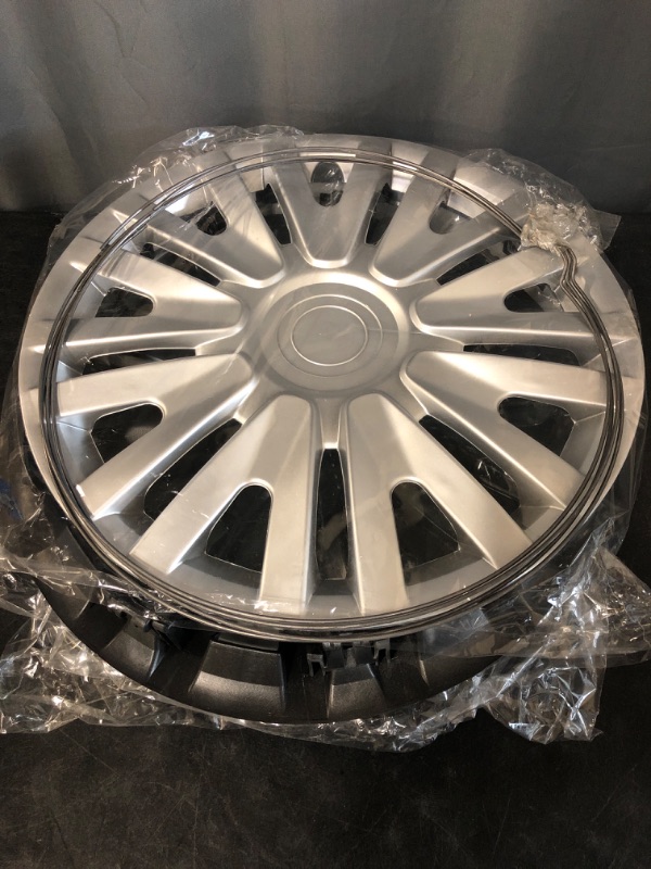 Photo 2 of 15 inch Hubcaps Best for 2010-2013 Volkswagen Golf - (Set of 4) Wheel Covers 15in Hub Caps Chrome Rim Cover - Car Accessories for 15 inch Wheels - Snap On Hubcap, Auto Tire Replacement Exterior Cap