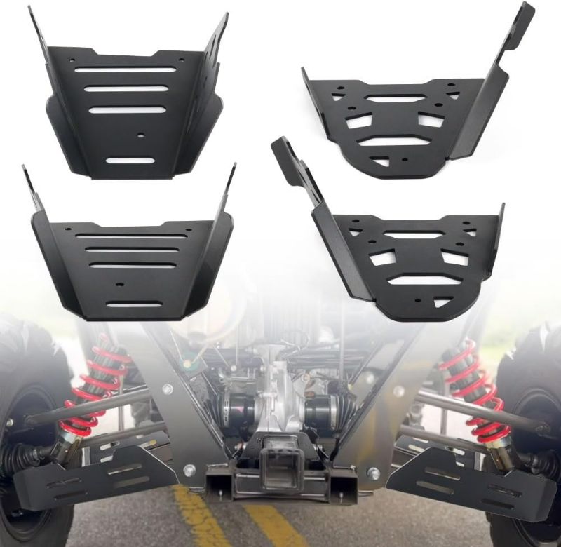 Photo 1 of Front and Rear A-Arm Guards, UTV 4mm Aluminum A-Arm Skid Plates Compatible with Pioneer 700 700-4 2017-2024