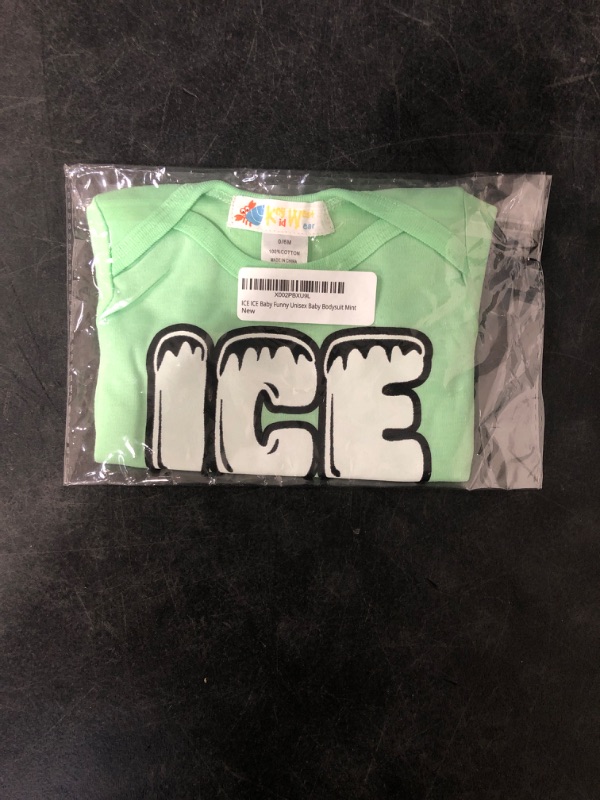 Photo 2 of Size 0/6 M - ICE ICE Baby Funny Baby Bodysuit Vanilla Ice Inspired Baby Outfit