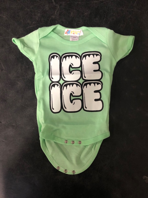 Photo 1 of Size 0/6 M - ICE ICE Baby Funny Baby Bodysuit Vanilla Ice Inspired Baby Outfit