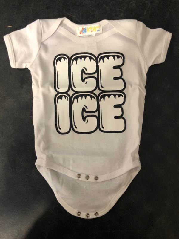 Photo 1 of ICE ICE Baby Funny Baby Bodysuit Vanilla Ice Inspired Baby Outfit