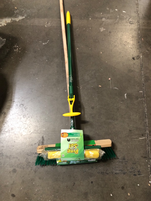 Photo 3 of Pine-Sol 16in Push broom & Roller Mop Set 