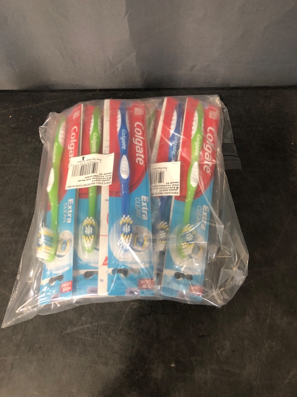 Photo 3 of 2 6Packs of Colgate Extra Clean Firm Toothbrushes (Colors May Be Different)