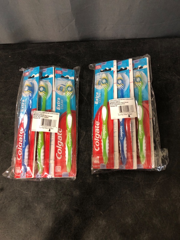 Photo 2 of 2 6Packs of Colgate Extra Clean Firm Toothbrushes (Colors May Be Different)