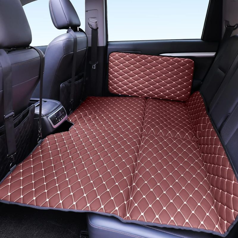 Photo 1 of Non-Inflatable Car Bed Mattress, Truck Back Seat Bed Mattress, Double-Sided Folding car Rear Travel Bed, Car Travel Camping Back Seat Extender for Car/SUV/Truck