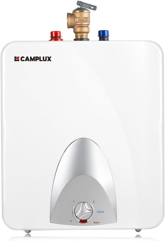 Photo 1 of CAMPLUX Electric Hot Water Heater 6 Gallon, 120-Volt Corded Point of Use Mini-Tank Electric Water Heaters ME60