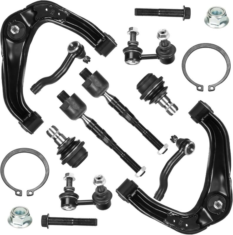 Photo 1 of Front Upper Control Arms w/Ball Joint+ Sway Bars + Tie Rods for Nissan Pathfinder 05-12, Frontier 05-19, Xterra 05-15 Suspension Kit K621245 K621246 K80647 K80470 K80471 12PCS