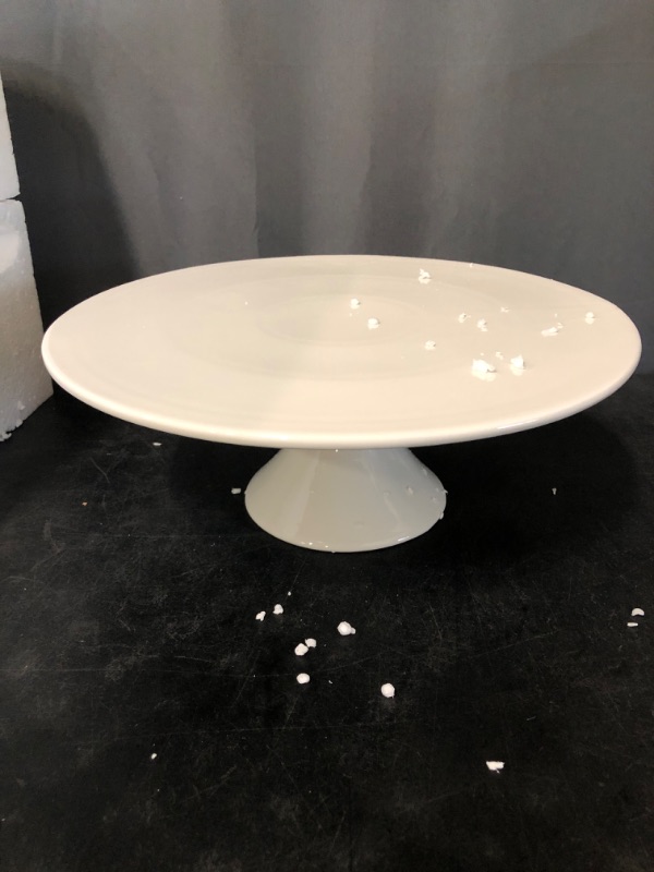 Photo 2 of 11.5 Inch Cake Stand, Wedding Cake Stands for Party, Porcelain Cake Plate