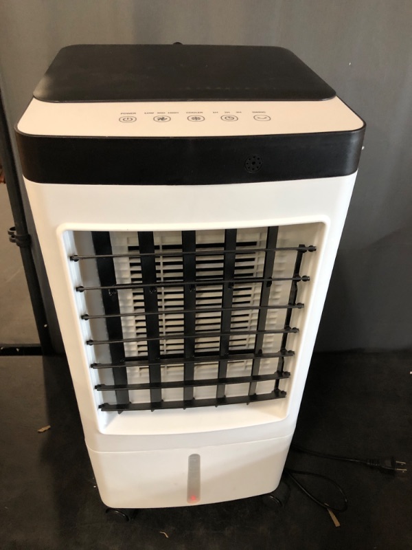 Photo 2 of Mobile Portable Air Conditioner White Air Fan Cooling Vented With Remote Control 7 Hour Timer 3 Wind Speed Air Conditioner For Bedroom Efficient Energy Saving