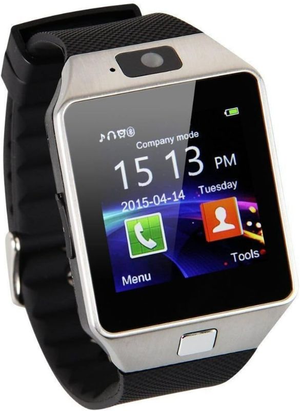 Photo 1 of Android Smart Watch Inclusive Movement Monitor, Sleep Monitor, Anti Theft Camera with Bluetooth Support (Black)