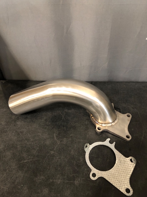 Photo 2 of T3 T4 Stainless Steel 2.5" TIG welded Downpipe w/Gasket universal Fabrication SS