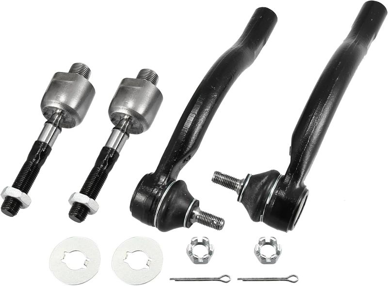 Photo 1 of (1Set)  Front Inner Outer Tie Rod End Links Kit Suspension Steering Part ES80288 EV80210