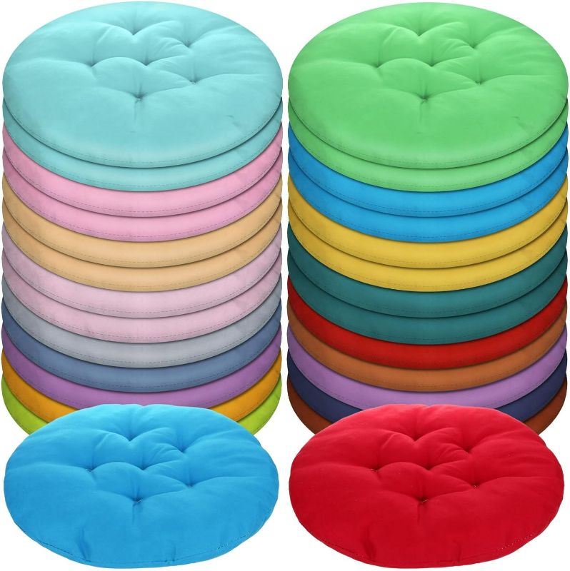 Photo 1 of 36 Pcs Round Floor Pillow Cushions 15.7 Inch Flexible Seating Pillows Chair Cushions Floor Pillow Reading Cushion for Kids Adults Classroom Home School Playing Supplies, 18 Colors