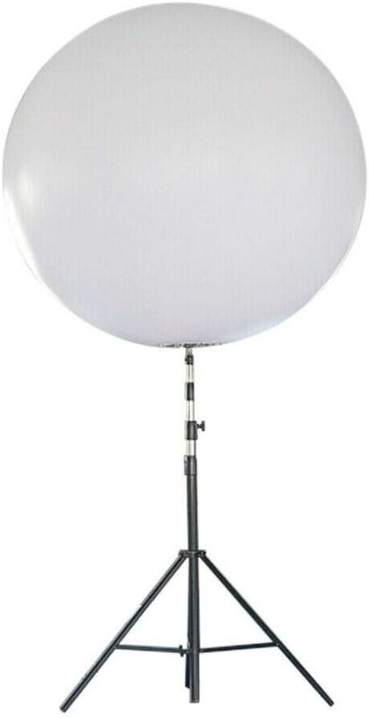 Photo 1 of LED Inflatable Balloon Stand, 1.5m/6Ft LED White Lighting Inflatable Display Balloon with Tripod Stand for Wedding Advertising Event Birthday Party Decoration