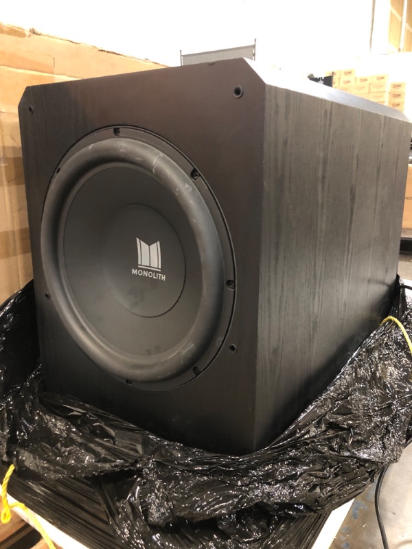 Photo 2 of Monolith by Monoprice M-15 V2 15in THX Certified Ultra 1000-Watt Powered Subwoofer
