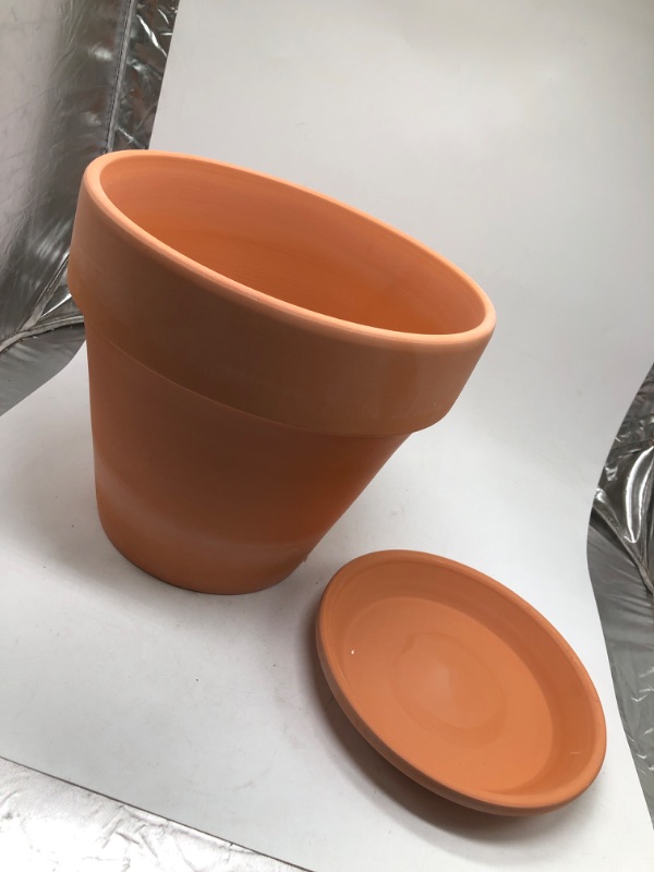 Photo 1 of Terracotta Planter & Saucer