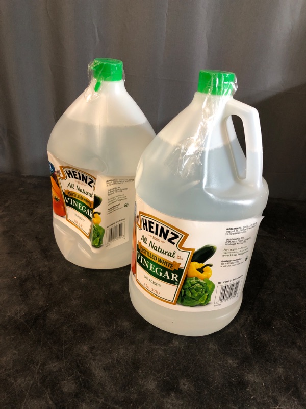 Photo 2 of Heinzs All Natural Distilled White Vinegar, 5% Acidity, 1 Gallon (2 Pack)
